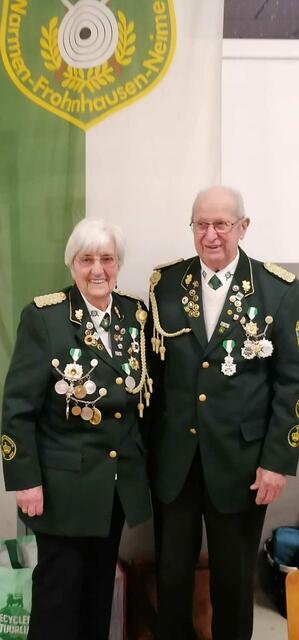 Ehrenoffizier Luzie und Karl Friedhelm Schröter 
Foto - Heinz Weber