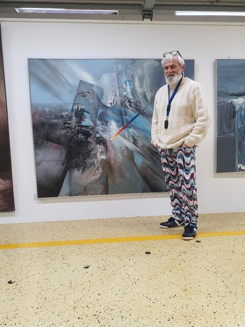 Kleus Heinrich Keller aus Godramstein
dead and gone
seine Preise verfallen, 150x180 cm für letzlich 450 Euro bei Henrys, zu Lebzeiten hätte das Werk 8000 DM gekostet, time fades away | Foto: Keller,Merkel FotoArchiv, Henrys