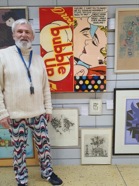 Wolfgang Merkel with "bubble up" von Joseph
aus der Slg Merkel, auktioniert bei HENRYS Ende 24 | Foto: Irena Maria Merkel/FotoArchiv Merkel und Merkel