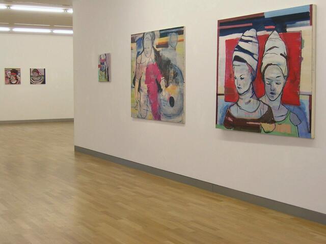 WILD AT HEART 2006 Flachshof Speyer
2 große Leinwände von Claudia Rößger | Foto: Fotoarchiv Merkel und Merkel, Bronco54