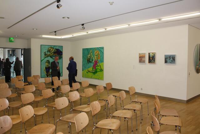 Franz Dudenhöffer, damals Vorsitzender Kunstverein Speyer, heute Städtische Galerie, Saal des Kunstvereins, Vernissage-Saal | Foto: FotoArchiv Merkel &amp; Merkel