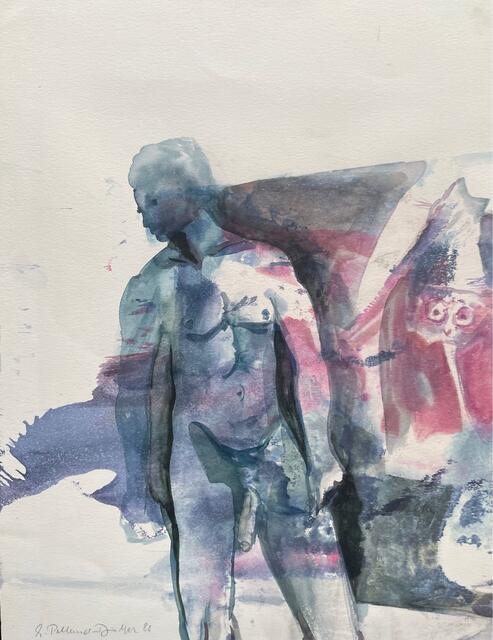 "Lüge und Nackte Wahrheit" Malerei der Mülheimer Künstlerin Edith Polland-Dülfer , Aquarell auf Karton | Foto: Mülheimer Kunstverein und Kunstförderverein KKRR