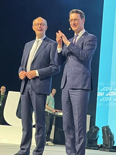 Friedrich Merz mit Hendrik Wüst. | Foto: Andrea Becker