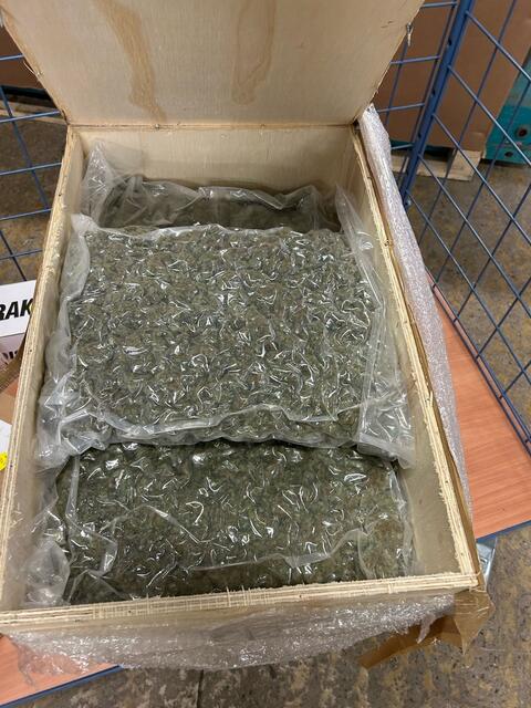 Bilder, Text Zollamt Essen / Zollhündin Frieda führt Zöllner zum Erfolg - Fast 50 kg Drogen sichergestellt