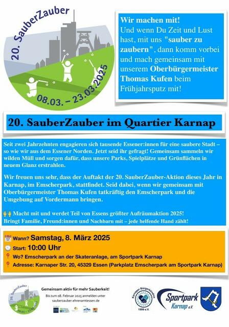 Foto: Karnaper Bürgerbündnis 1999 e.V. / Sportpark Karnap e.V.