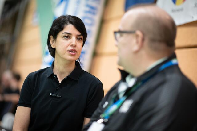 Auch die Umpires waren international | Foto: Grün-Weiß Mülheim