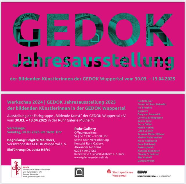 Frauenkunst in Mülheim - GEDOK-Jahresausstellung in der RUHR GALLERY | Foto: Mülheimer Kunstverein und Kunstförderverein KKRR