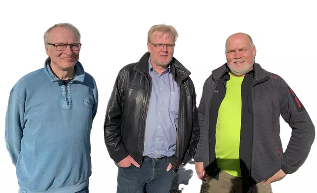 Teilnehmer der Märkischen Füchse v. L. Jürgen Schwarz, Reinhard Rüberg  und Dirk Kannengießer