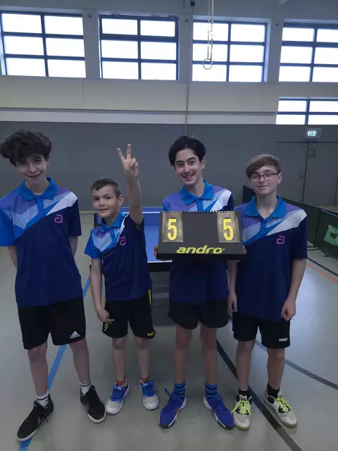 Ein Unentschieden ist in Ordnung. Die j15 mit Levi Weber; Felix Schaible; Deniz Tasli und Noah Zielke (re) haben noch 2 Heimspiele 