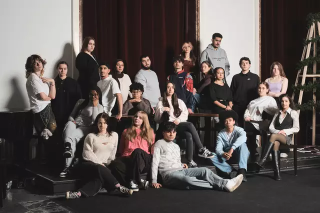 "Die Positronen" präsentieren ihr erstes Stück. | Foto: Lukas Zander