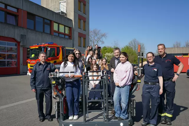 Auch bei der Feuerwehr gab es einen Einblick in die Arbeit. | Foto: Foto: Stadt Marl 