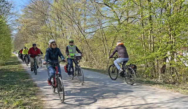 Bei herrlichem Frühlingswetter starteten die Atempause-Radtouren in die neue Saison. | Foto: Kirchenkreis Essen/Frank Rosinger