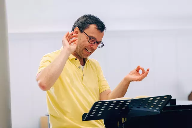 Im Bild: Kirchenmusikdirektor Marcus Strümpe.
Foto: André Weyers
