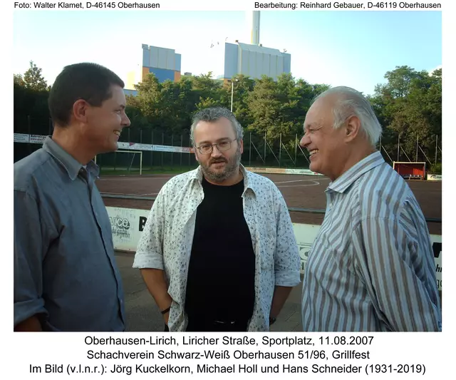 Jörg Kuckelkorn, Michael Holl und Hans Schneider