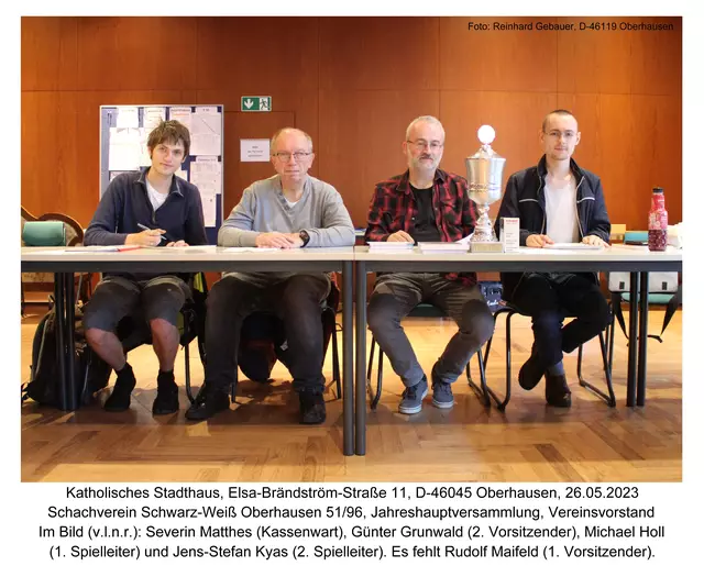 Severin Matthes, Günther Grunwald, Michael Holl und Jens-Stefan Kyas