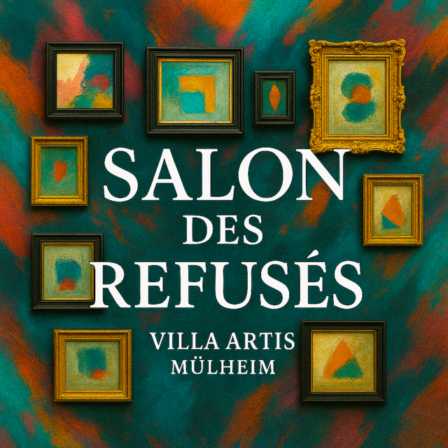 Logo der Kunstaktion "Salon des Refusés" in der Stadt Mülheim - Villa Artis, Ruhrstr. 3 / Ecke Delle | Foto: KKRR-Team