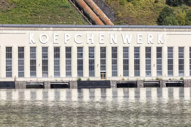 Aktuelle Ansicht des Koepchenwerks und des Schriftzuges KOEPCHENWERK. Foto: Markus Bollen
