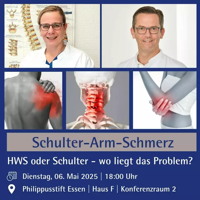 Die Oberärzte der Klinik für Orthopädie und Unfallchirurgie im Philippusstift - Dr. Nadine-Danielle Bergs und Christian Stewen - gehen Schuler-Arm-Schmerzen auf den Grund. Woran kann es liegen? Welche diagnostischen Möglichkeiten stehen zur Verfügung? Welche Therapien sind möglich?  | Foto: Contilia, Team Köhring