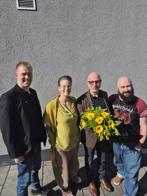 Auf dem Bild (von rechts nach links): Alex-Marvin Fabrizius, Sebastian Arlt, Berit Schoppen und Marvin Bruckmann | Foto: Marvin Bruckmann