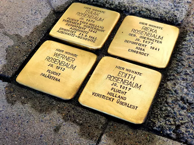 Die Weseler Jusos haben gemeinsam mit der SPD Wesel die Stolpersteine auf dem Weseler Stadtgebiet gereinigt. So wollen sie an die Opfer des Nationalsozialismus erinnern.  | Foto: Jusos