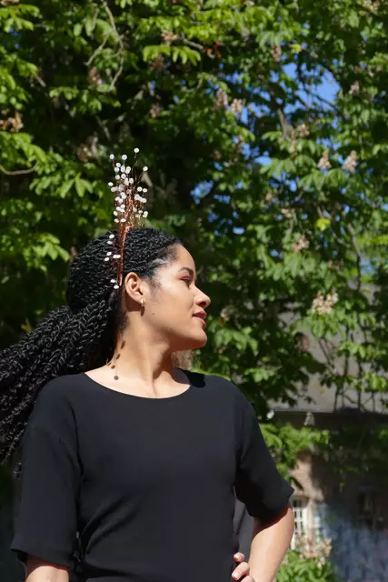 Designerin: Jolie Souverijn; Model: Imane Wijsman.