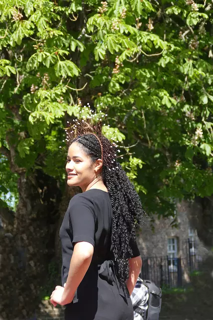 Designerin: Jolie Souverijn; Model: Imane Wijsman.