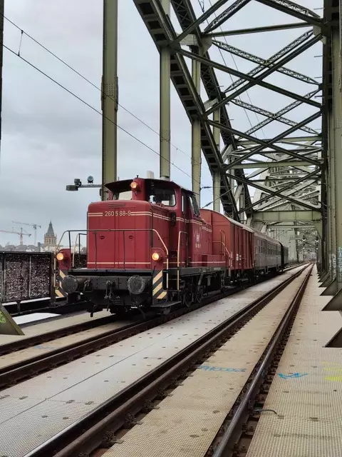 Der Museumszug des Rheinischen Industriebahn-Museum in Köln