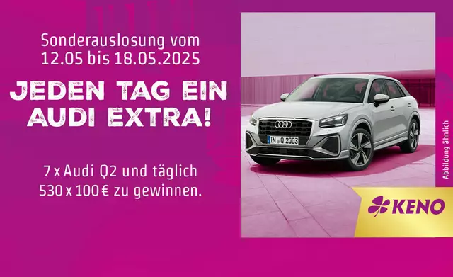 Mitspielen lohnt sich: Noch bis kommenden Sonntag, 18. Mai, wird täglich ein Audi Q2 verlost.  | Foto: WestLotto