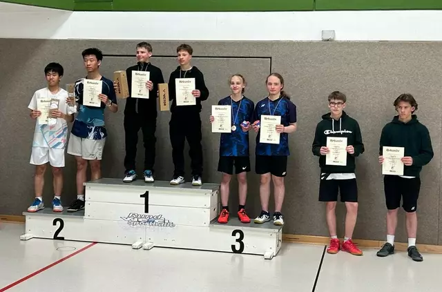 Dritte im JD U17 in Wesel: Noe Rößler und Felix Schneemann vom TSV Heimaterde