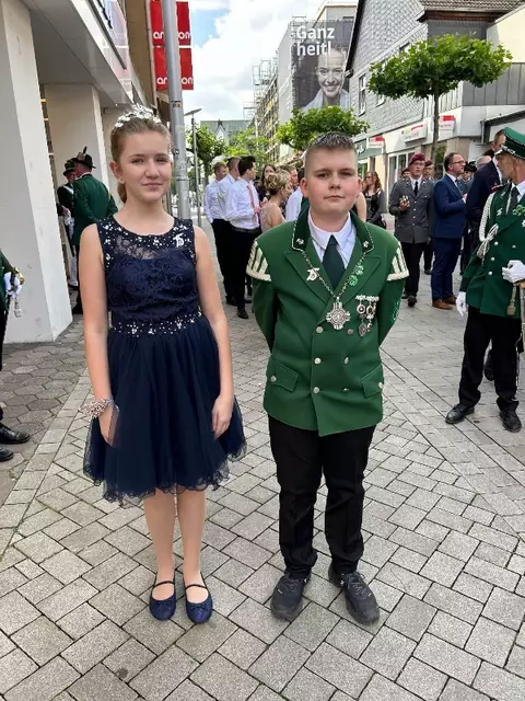 Das Kinderkönigspaar 2024/25. Foto: Olaf Schiene