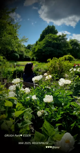 genießen im GRUGA Park---
Regenpause