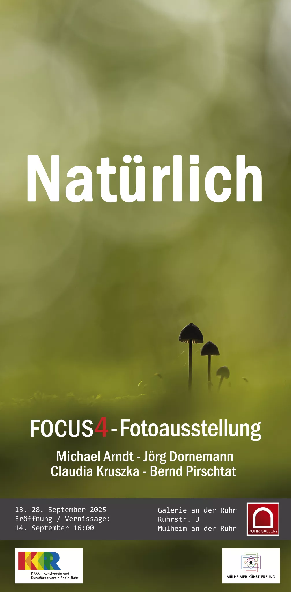 Bitte vormerken: Die Schau der Fotografen FOCUS4 findet im Foyer und der Ruhrkunsthalle statt. | Foto: Mülheimer Kunstverein KKRR