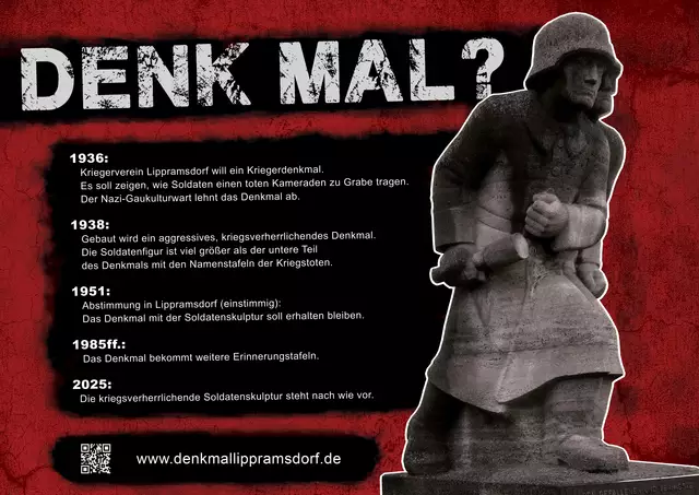 Plakat der Aktion "Denk.Mal" (Schüttenwall Haltern)