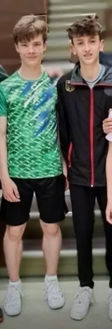 Noe Rößler (TSV) und Ivan Tutic (PSV G.-Buer) bei ihrem ersten internationalen Auftritt in Refrath
