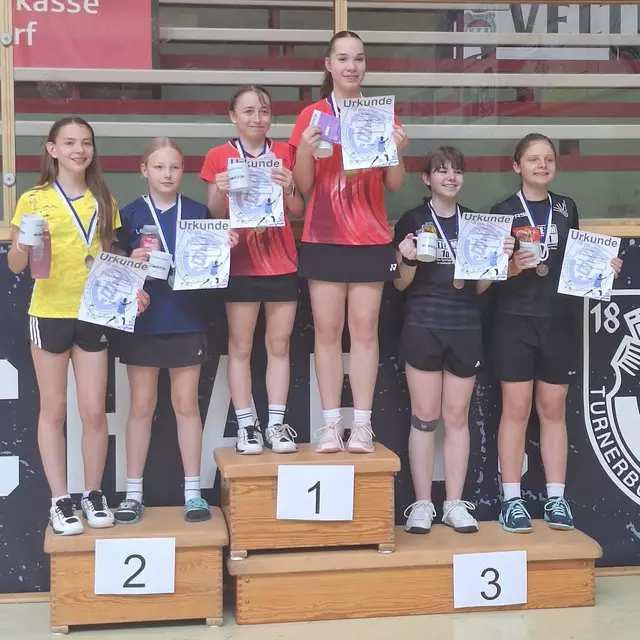 Lena Kremer/Rosa Dautert (TSV) – Dritte im MD U15 in Wülfrath
