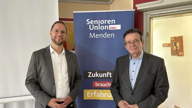 Foto: Foto von Thomas Eggers zeigt Björn Eisbach und Gerhard Schmidt