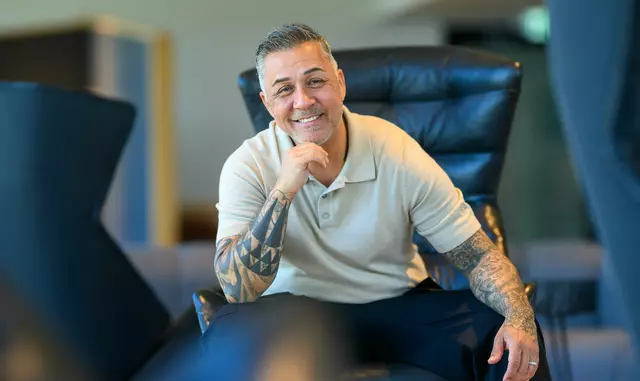 Mike Leon Grosch war zu Gast bei der FUNKE Mediengruppe und gab uns ein exklusives Entweder-oder-Interview.  | Foto: Olaf Fuhrmann/FFS