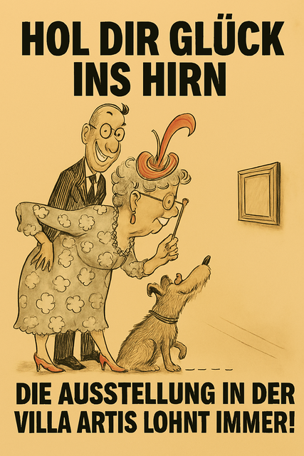 Plakatmotiv: "HOL DIR GLÜCK INS HIRN" des Mülheimer Kunstvereins KKRR | Foto: KKRR-Marketingteam