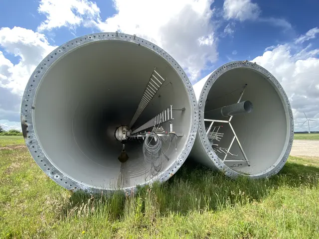 einmal in die Röhre schauen.
Windrad wird ausgewechselt | Foto: umbehaue