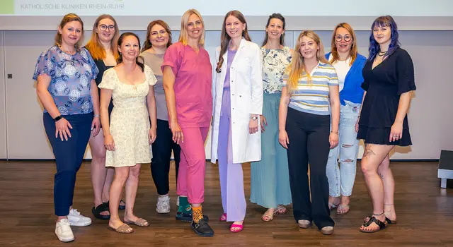 Das Team der Klinik für Frauenheilkunde und Geburtshilfe des Marien Hospital Herne begrüßte werdende Eltern und Interessierte zum Tag der offenen Tür.