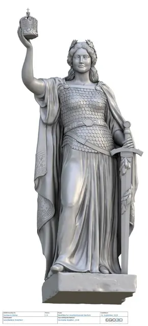 Abb. 7.1. Germania-Modellierung von EGO3D.  | Foto: Bildrechte von EGO3D erhalten.