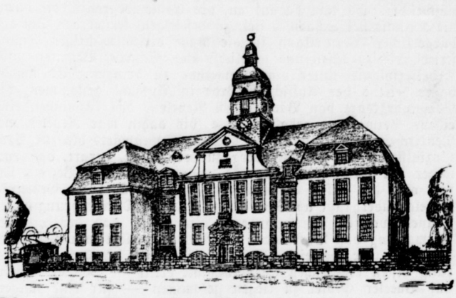 Rathaus Rheinkamp in Utfort  - Die Wirkungsstätte Albert Altwickers "Abb. aus "Der Grafschafter"22.4.1912