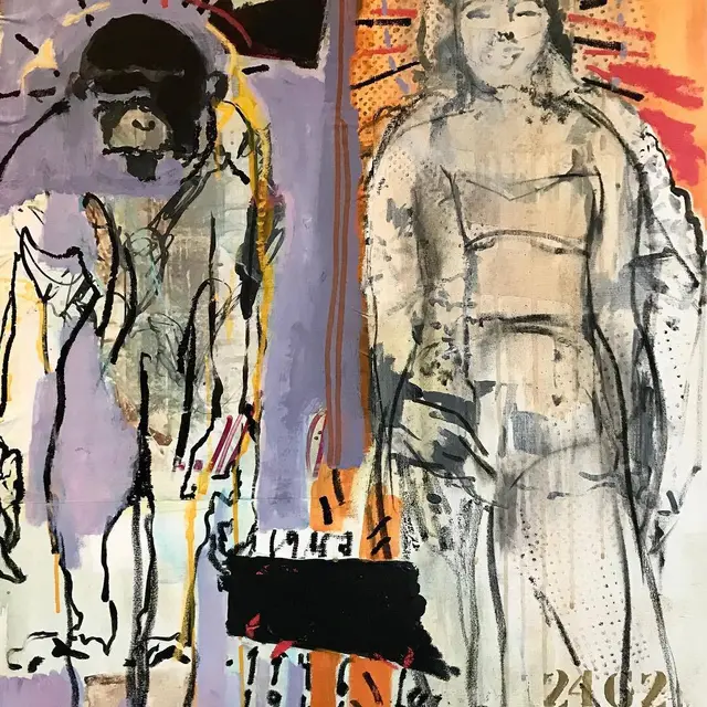 Kritische Malerei von Ursula Vehar | Foto: Kunstverein KKRR