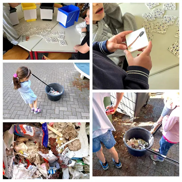 Nicht nur kreativ, auch fleißig waren Kids der Schuloase der Eichendorffschule zur Klimaschutzwoche  - hier Impressionen vom Müllsammeln. 