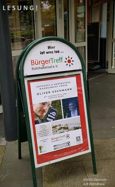 ... so weiß jeder... "Vorbeikommende" ... was läuft und wo´s lang geht ...
:-)