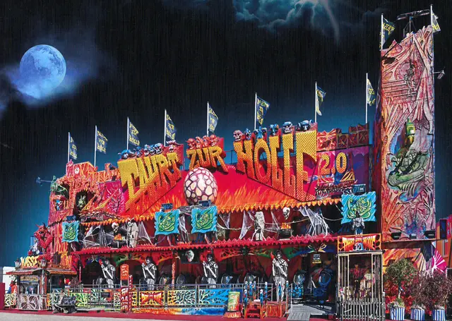 Nichts für schwache Nerven ist das Fahrgeschäft „Fahrt zur Hölle 2.0“. | Foto: H. Fellerhoff &amp; Söhne