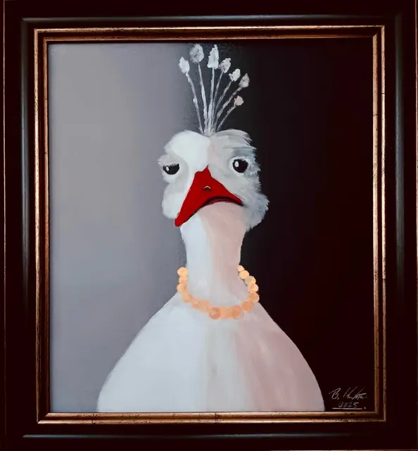"Hommage an Michael Sowa" von Bernd Kirstein in der Schau "DORN IM AUGE" | Foto: Mülheimer Kunstförderverein KKRR