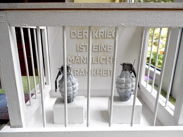"DER KRIEG IST EINE MÄNNLICHE KRANKHEIT" Jott Kaa in der Schau "Dorn im Auge" in der Ruhr Gallery Mülheim | Foto: Mülheimer Kunstverein KKRR