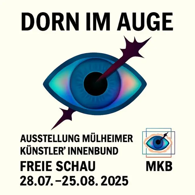 Plakat zur Ausstellung "DORN IM AUGE" | Foto: Mülheimer Kunstverein KKRR