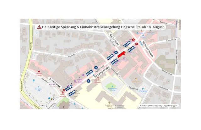 Einbahnstraßenregelung Hagsche Straße | Foto: Stadt Kleve